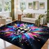 Juventus FC Design Crystal Velvet Rug Soft Decorative Mat for Bedroom Entrance