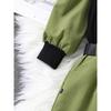 Children's Set Autumn Workwear Long Sleeve Set Color Block Ribbed Top + Long Pants Set with Belt