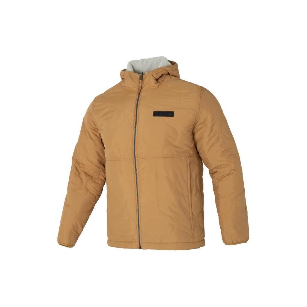 Timberland Solid Logo Outdoor Windproof Reversible Fleece Jacket Men Jacket Wheat A2JC8-P47