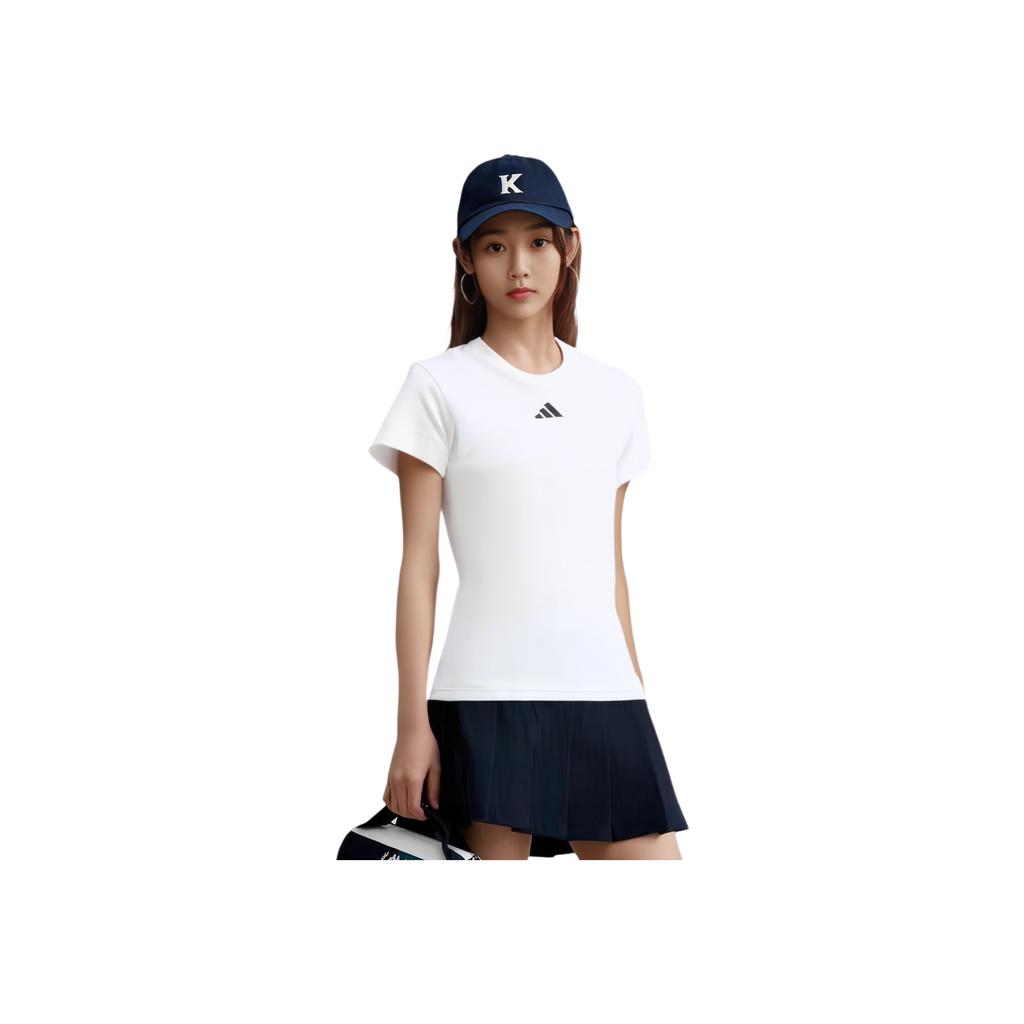 Adidas Tennis Freelift T-Shirt Logo Women Tops White IK2261