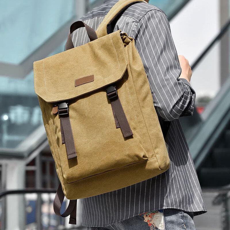 Мужской холщовый рюкзак большой емкости, влагозащитный