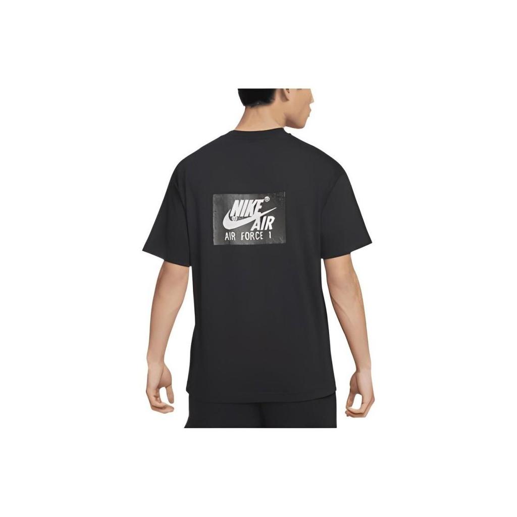 Nike Letter Logo Chest Print Short-Sleeve T-Shirt for Men In Black DR5758-010