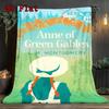 Anne of Green Gables 2D Flat Pattern Flannel Blanket High Quality All Seasons Warmth and Comfort Perfect for Christmas Gifts.DMT0925381