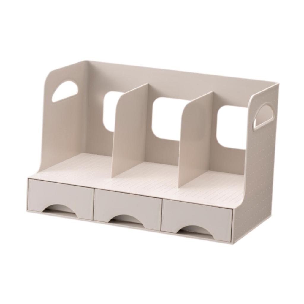 Desktop Bookshelf Office Storage Rack Book Stand for Centerpiece Home Office
