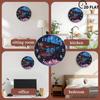 Handcrafted 25cm Round Wood Wall Clock for Personalized Home Decor