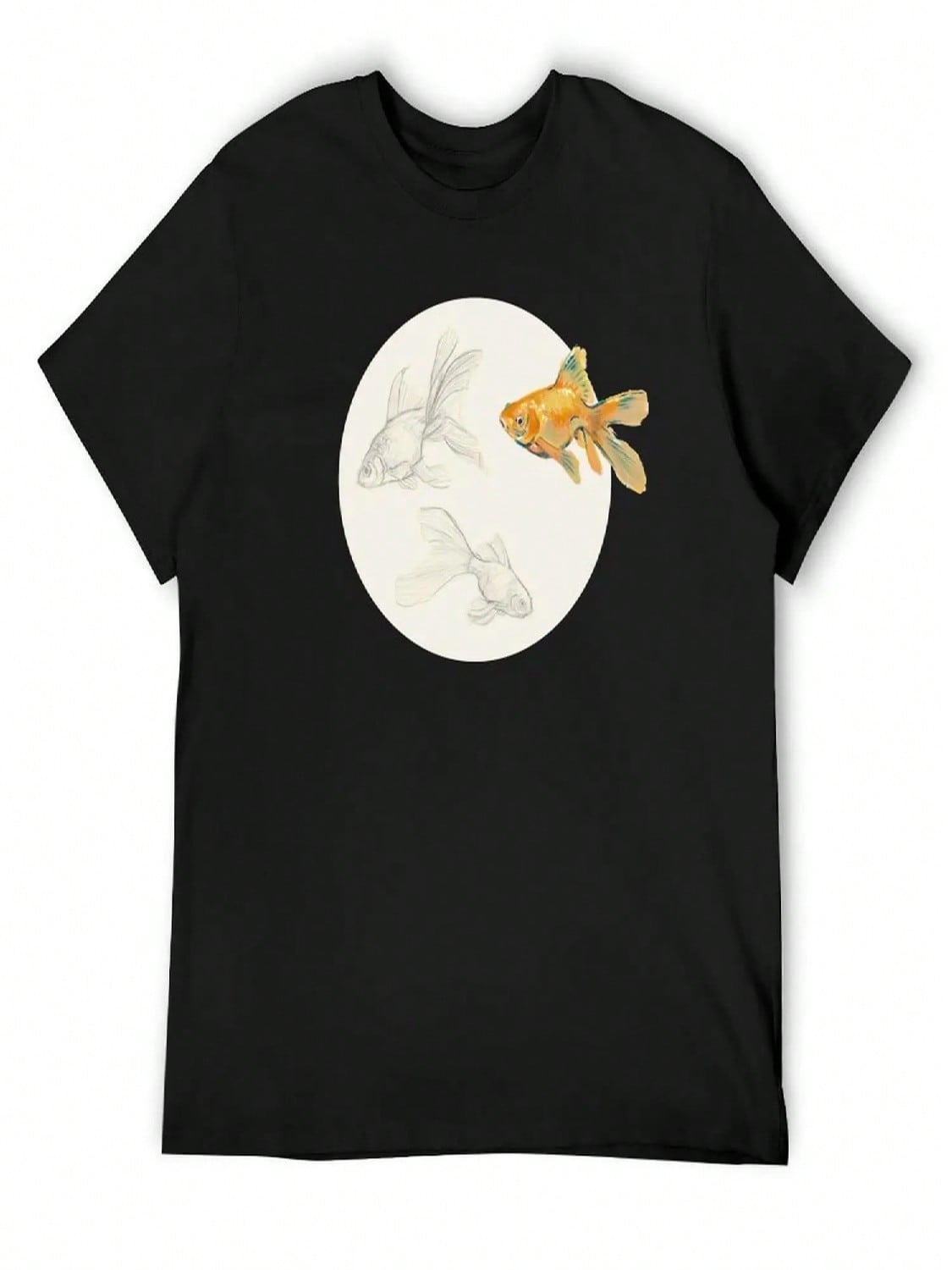 Goldfish Sketches T-Shirt Oversized Quick Drying Shirts Graphic  Shirts unisex T Shirt S разноцветный