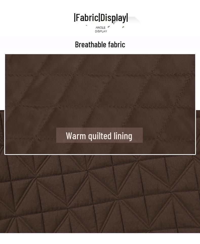 Dámský prošívaný bavlněný kabát střední délky s kapucí, Zimní bunda 2024 plus size zeštíhlující pro maminky středního věku