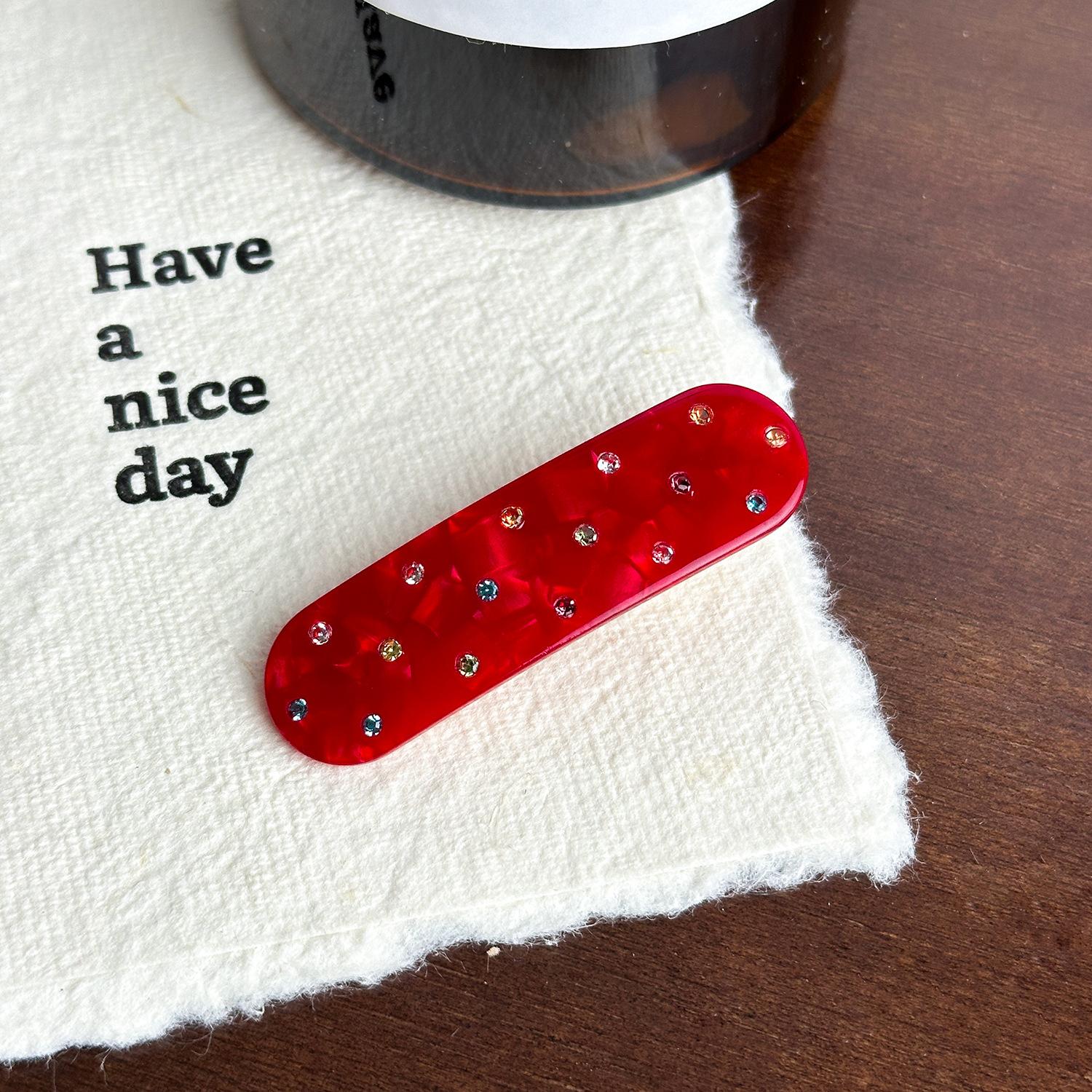 

Сердечки Шик И Банты Аксессуары Для Волос С Цветными Драгоценными Камнями Для Трендовых Образов Straight Duck Clip