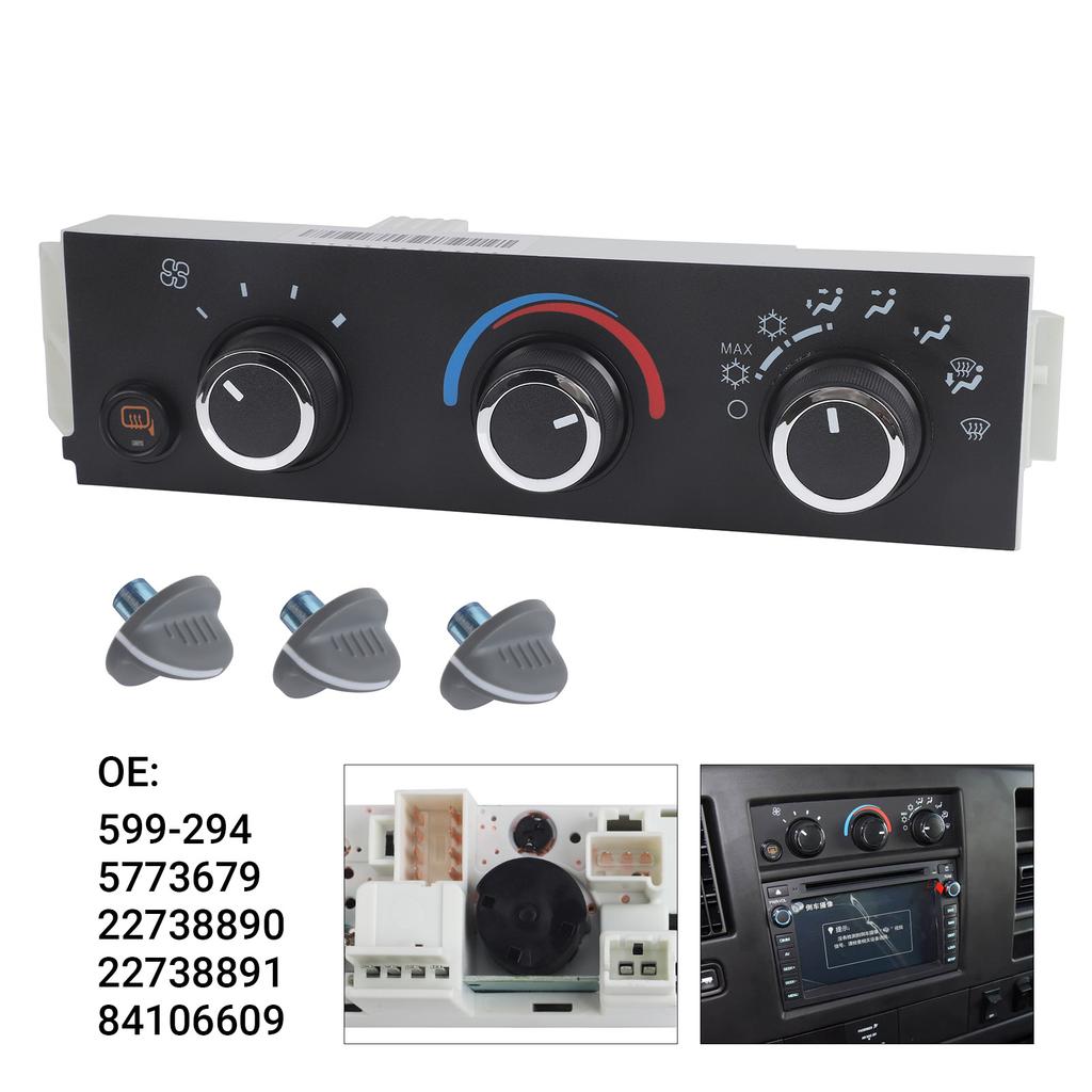 A/C Control Panel For Chevrolet Express Cargo Parsajeros GMC Savana 2500 3500 4500 Heater A/C Control Switch OE 599-294 15773679