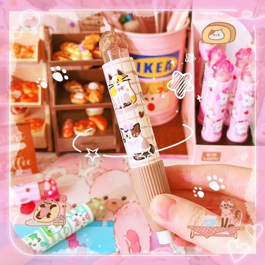 School Teacher Gift Back To School Supplies Aesthetic Cute Stationery Kawaii Object Funny Erasers Cat Rubber Cute Things