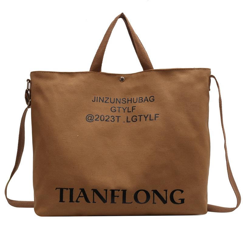 Plátěná taška přes rameno Dámská taška Crossbody Student Casual Backpack Kabelka do třídy