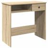 VidaXL Desk Sonoma Oak 80x40x75 Cm Chipboard, Computer Desk, Standing Desk, Desk with Storage, Study Desk 860474