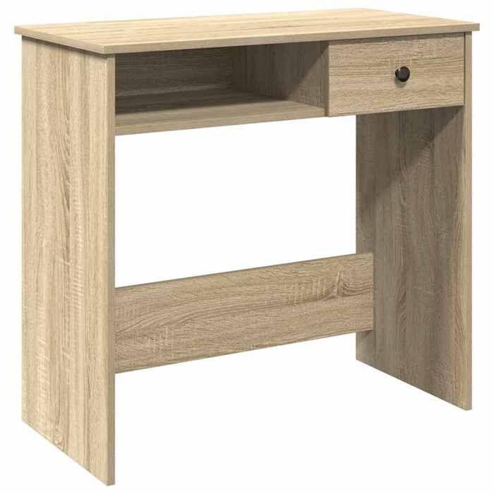 VidaXL Desk Sonoma Oak 80x40x75 Cm Chipboard, Computer Desk, Standing Desk, Desk with Storage, Study Desk 860474