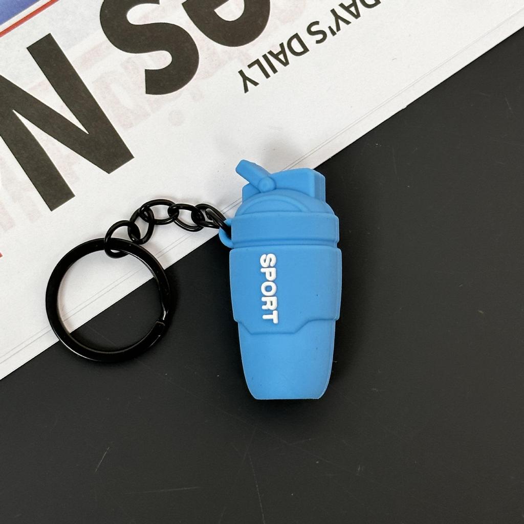 Fitness Series Gummi-Schlüsselanhänger: Hantel- & Kurzhantel-Anhänger für Geschenke