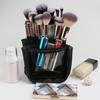 Vertical Makeup Bag Waterproof Portable Makeup Brush Organizer Large Capacity Stand-Up Cosmetic Bag for Travel Business Trips