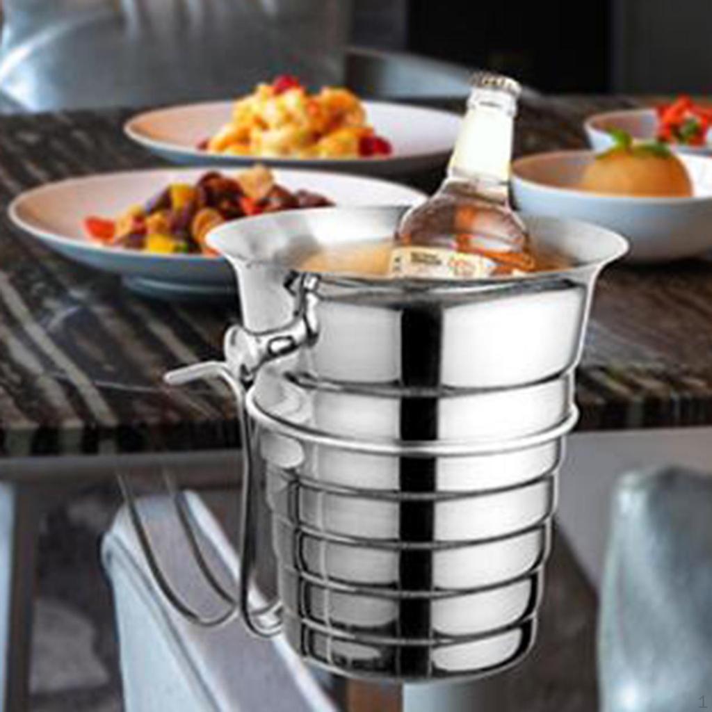 Desktop Ice Bucket Holder, Universal Wine Rack, Heavy Duty for BBQ, Travel, Outdoor Cooking,