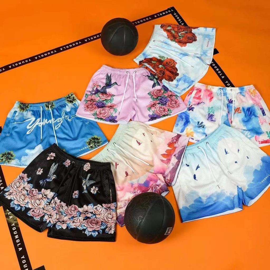 Pánské prodyšné rychleschnoucí basketbalové běžecké šortky