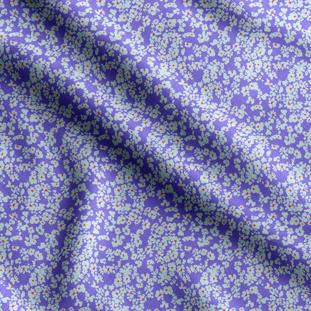 Soimoi Floral Print,  Cotton Cambric, Quilting Fabric Sold by The Yard 42 Inch Wide, Medium Weight Cotton Fabric, Sewing  Supplies,Blue &