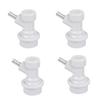 4 Piezas Conector de Bloqueo de Bola, Desconexión de Bloqueo de Bola para Barril de Cerveza, Conectores de Líquido / Gas para Elaboración Casera, Piezas para Barril Corny / Cornelius