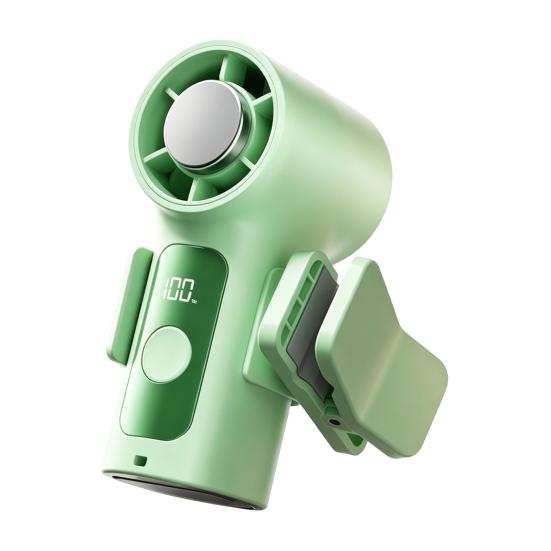 Mini Portable Clip-on Fan Speed Cooling Fan LED Display 6 with Detachable Clip