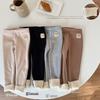 Children Warm Plush Solid Color Pants Fashion Cute Animal Cartoons Stretchy and Comfy Autumn and Winter Seasons Kids Pants 1-8Y