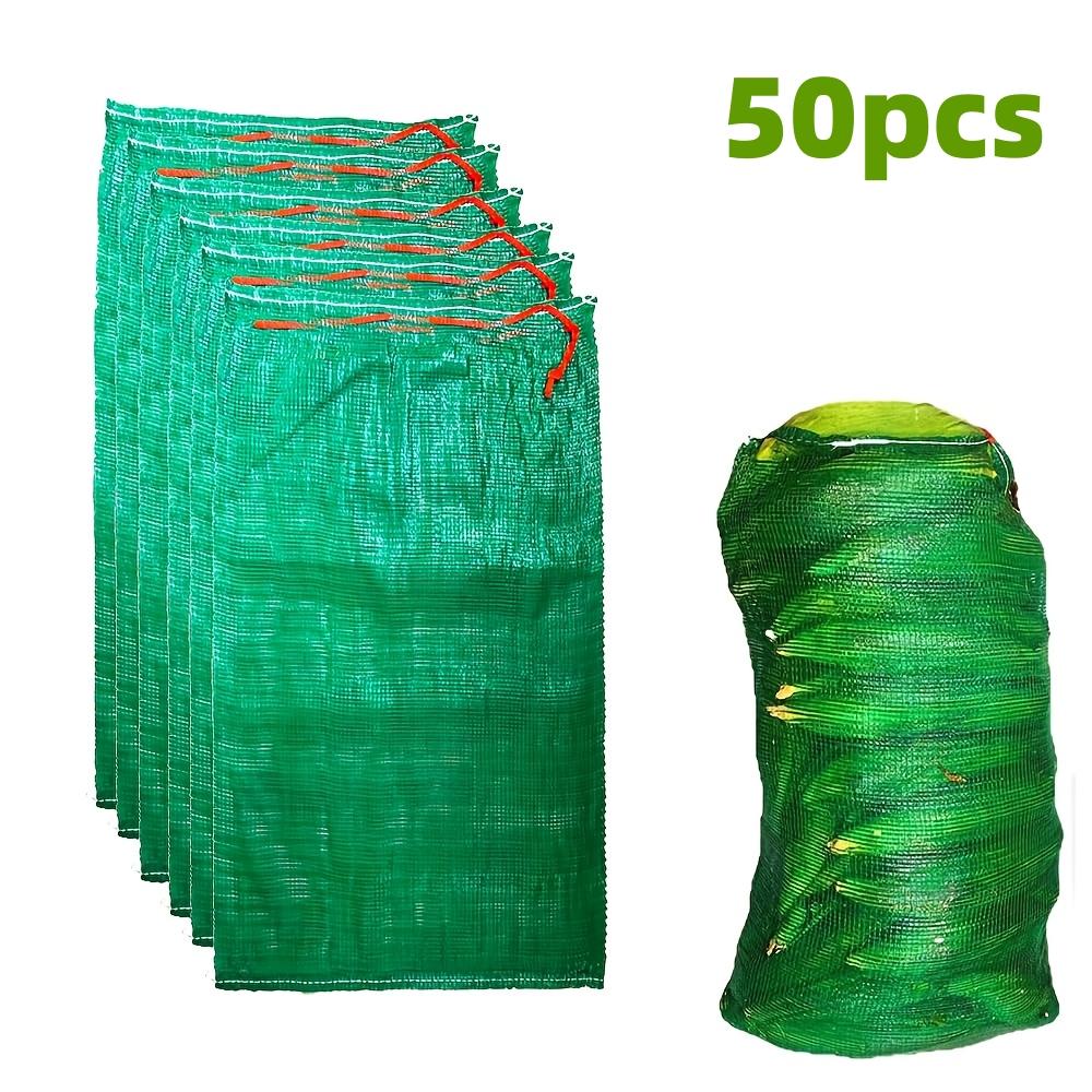 

50Pcs Extra Large Mesh Produce Storage Bags, 55cm × 85cm Storage Bags, Reinforced Vegetable Bags, Reusable Breathable Drawstring Produce Storage Bags 50pcs зелёный