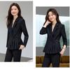 2025 Autumn Apricot Women's Suit Set: Professional Attire for Hotel and Jewelry Store Managers