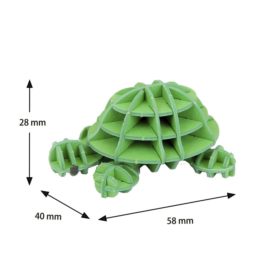 PLUS Bruna Turtle A 3D Paper Puzzle DIY Craft Kit for Kids and Adults Alike Educational Toy for Boys and Girls a Great 3D Art Piece and a Great Gift