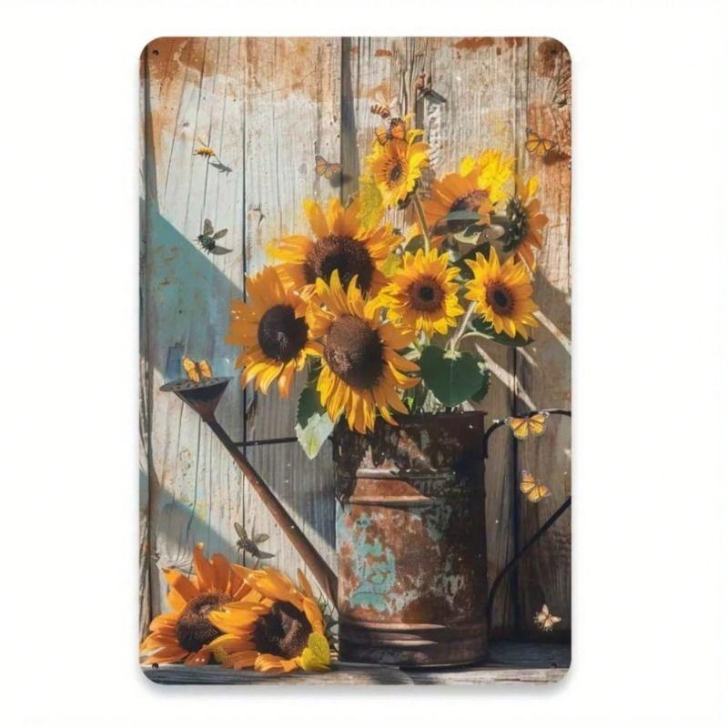 

Tin Metal Wall Art Retro Painting for Home Decor 20x30cm