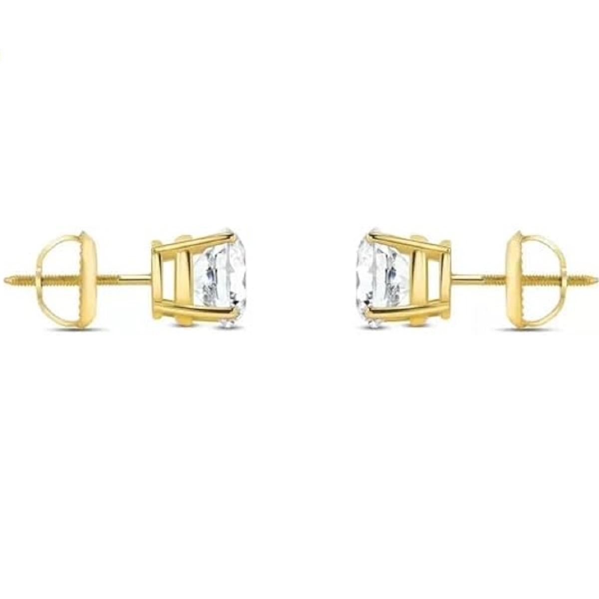 

Jewels Prim 925 Silver Solitaire Dangle Earrings for Women 15MM жёлтый