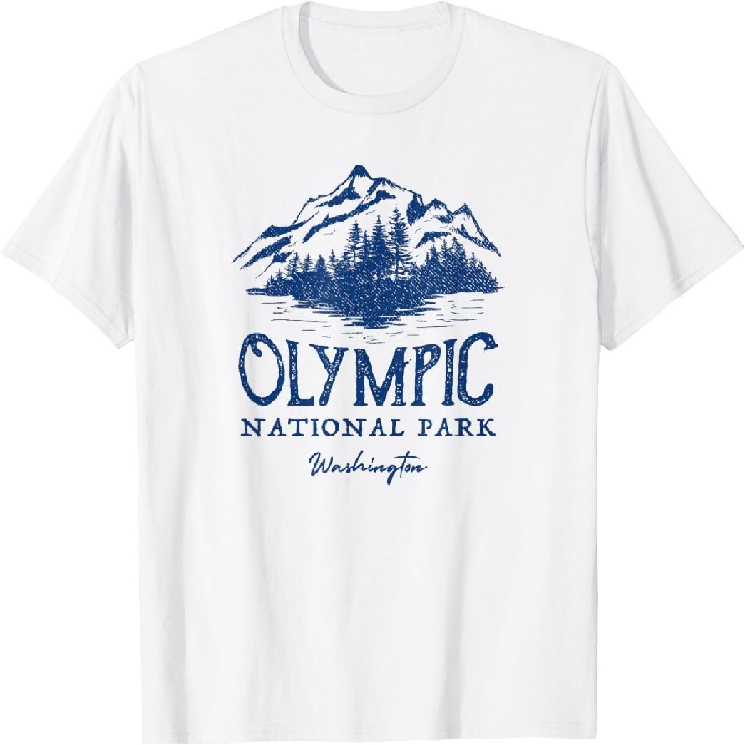 Винтажная футболка Национальный парк Олимпик Вашингтон S