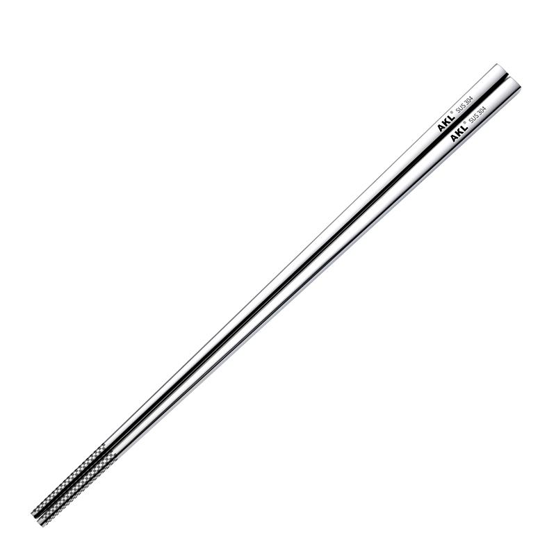 304 Stainless Steel Chopsticks for Household, Non-Slip Metal Chopsticks, High Temperature Resistant, Moldy Tableware
