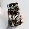 For Infinix Hot 40i Case Hot40i Fashion Marble Black Silicone Soft Phone Case For Infinix Hot 40i 40 i X6528B Back Cover Fundas