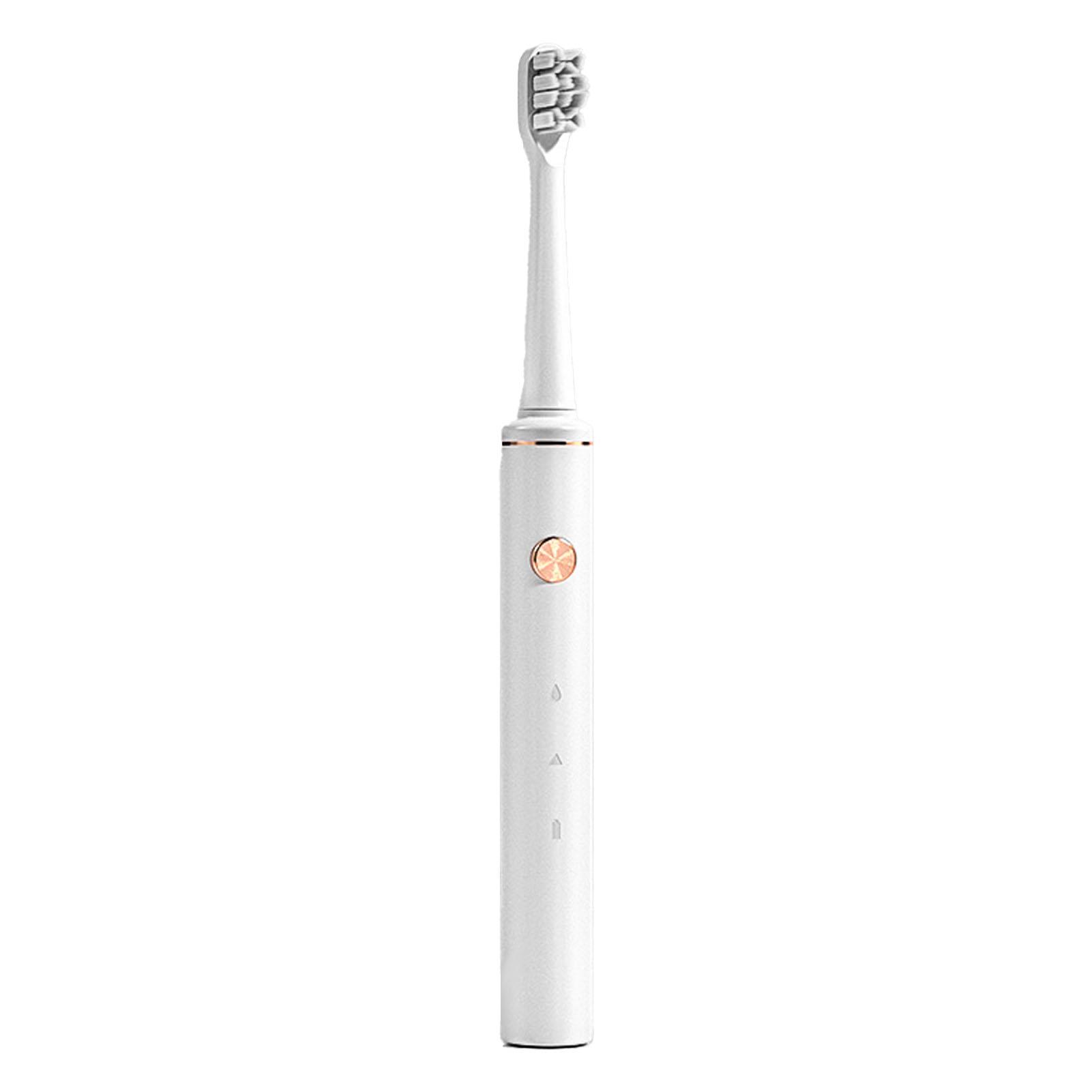 

Electric Power Toothbrush USB Charging Soft Bristle Adult Toothbrush Teeth Cleaning Brush 2 Gears Adjustment White белый