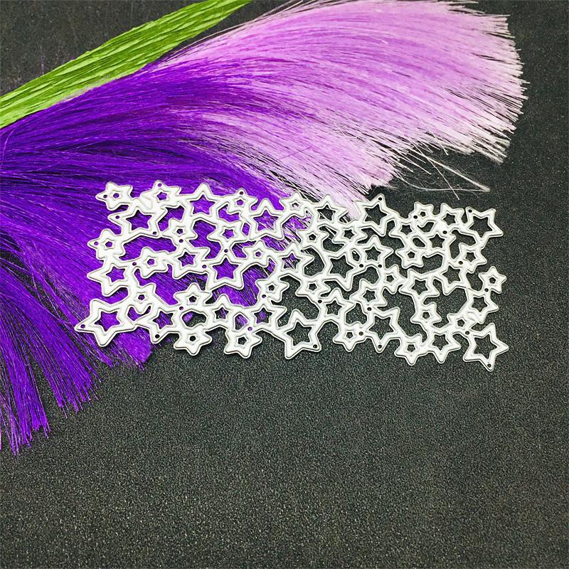 Countless Pentagram Designs Pattern Metal Cutting Die Stencil for DIY Scrapbooking Album Photo Embossing Paper Card Craft Decor