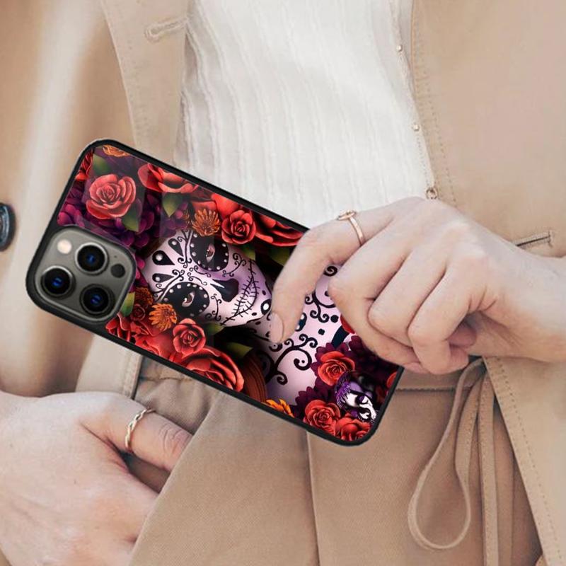 Mexican Catrina Skull Magnetic Phone Case For APPLE iPhone 17 Air 16 14 13 12 Pro Max 15 Plus Wireless Charge With MagSafe Cover