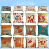 Delightful 18'' Cartoon Fox Linen Cotton Pillow Case For Fun Bedroom Accents