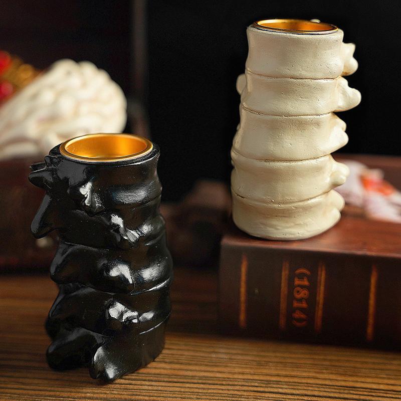 Halloween Candle Holder Decoration Heart Candle Holder Skeleton Candle Holder Brain Ghost Festival Decoration Supplies Props