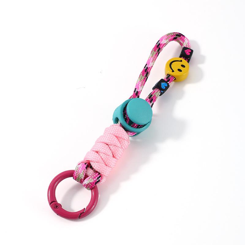 Smiling Face Cartoon Doll Lanyard Keychain - Child's Clothing, Pencil Case, Phone & Camera Strap Ornament