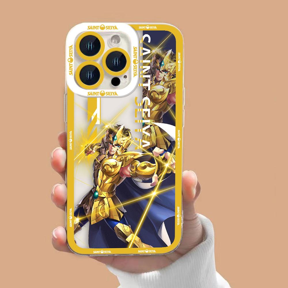 Anime S-Saint S-Seiya Clear Phone Case For Samsung Galaxy S26 S25 S24 S23 S22 S21 S20 FE PLUS ULTRA EDGE Silicone Case Shell
