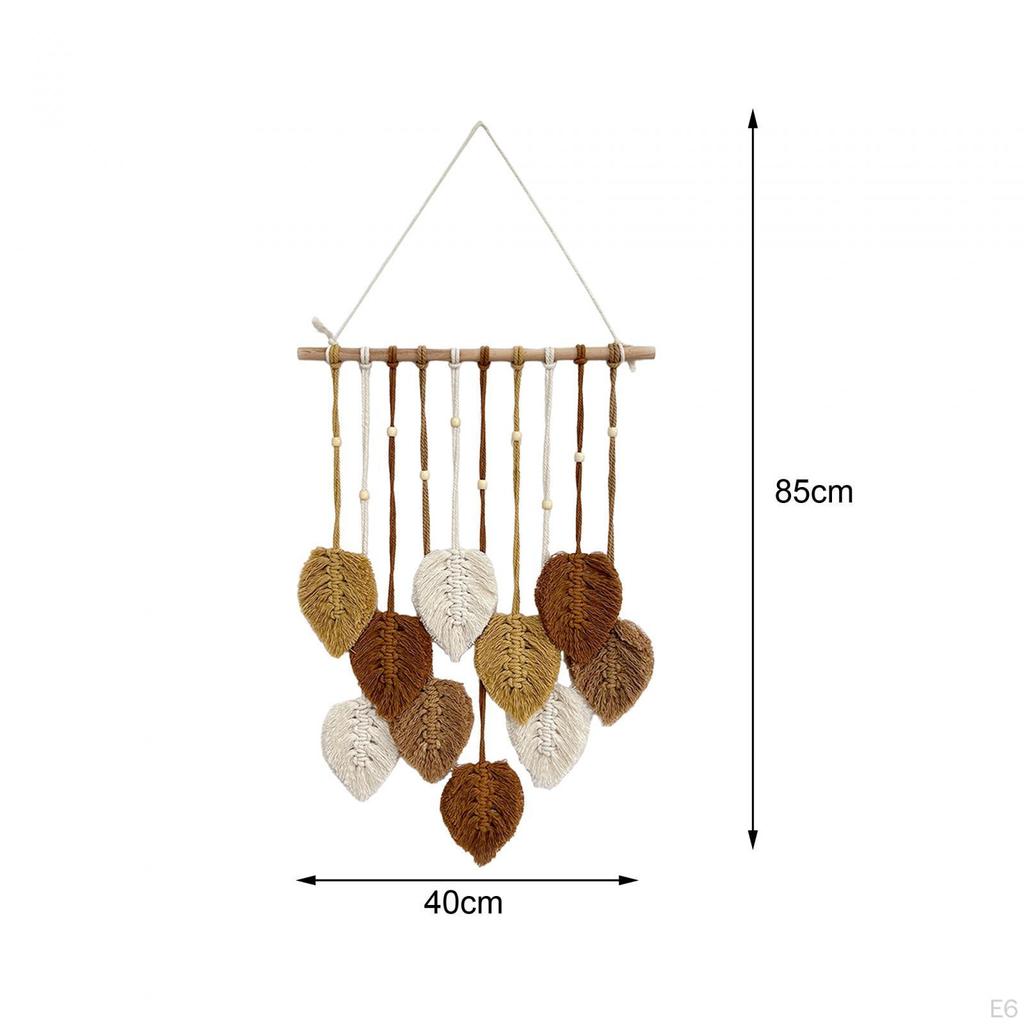 Boho Leaf Wall Tapestry Handcrafted Home Decor for Bedroom