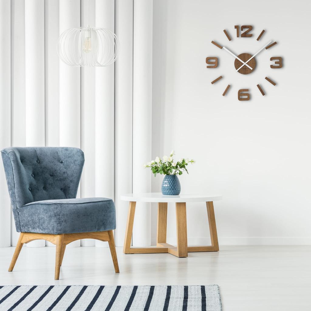 Wooden Oak Wall Clock EKO 75cm