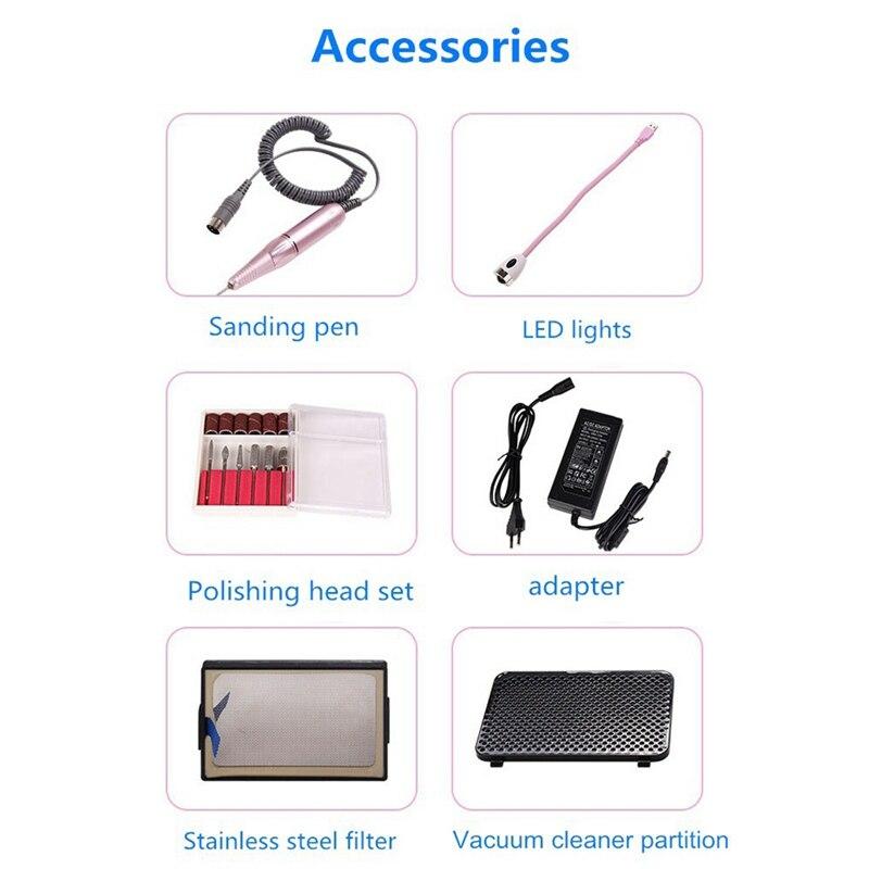 4in1 Multifunctional Vacuum Cleaner LED Fast Drying All Nails Polish Manicure Machine Powerful Suction