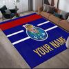 Custom Name Futebol Clube Do Porto2 Flannel Pattern Square Carpet,Area Rug,Carpet Rug for Living Room Bedroom Sofa Playroom Decor,Non-slip Floor Mat