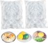 50/100 Stück Einweg-Lebensmittelabdeckungen, Lebensmittelqualität, Aufbewahrungsbeutel für Obst und Gemüse, elastische Plastiktüte, Schalen, Tassen, Küche, Frischhaltebeutel