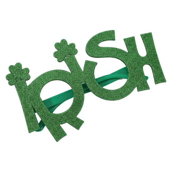 Aziz Patrick Günü Gözlükleri Simli Yonca Bira Şişesi Gözlükleri Yeşil Şanslı İrlanda Temalı Fotoğraf Kabini Aksesuarları Ev Partisi Hediyelikleri İçin