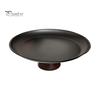 Simple Design Plate Stainless Steel Fruit for Kitchen Counter, Modern Pedestal Serving Smooth Edge Tray, Multi-use Dessert Platter Dining Table