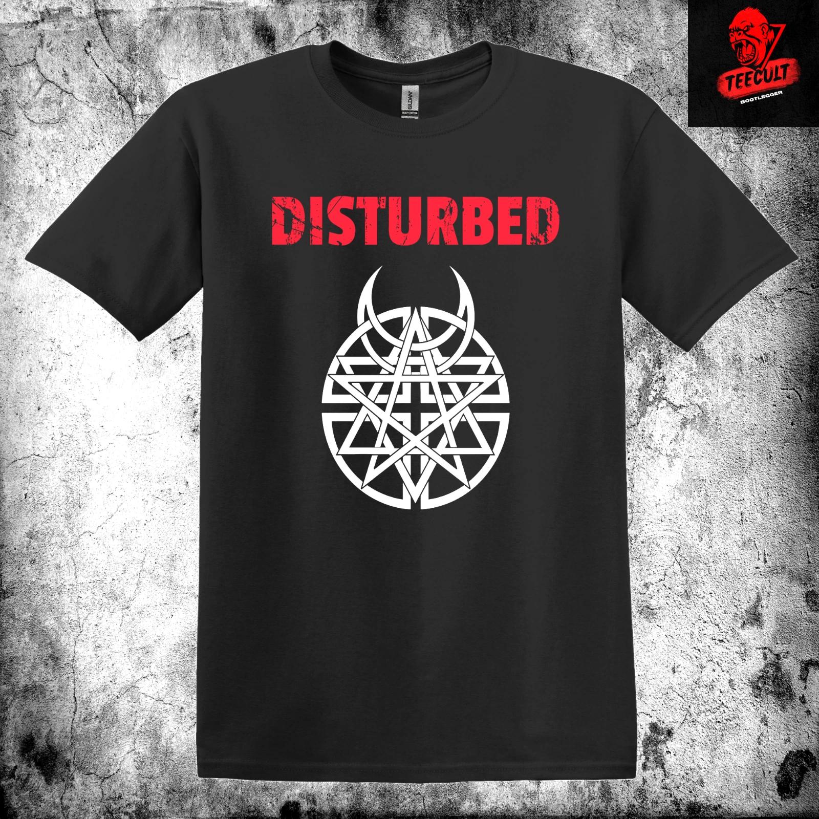 Men s and Women s T-shirts Disturbed Heavy Metal Rock Tee Unisex Heavy Cotton Premium XXXXL