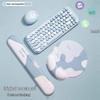 Extra Large Minimalist Memory Foam Mouse Pad with Pillow for Men and Women - Stain Resistant, Office & Gaming Hand Rest.