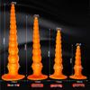 Long Love Tiger Silicone Anal Beads Tail Plug for Women